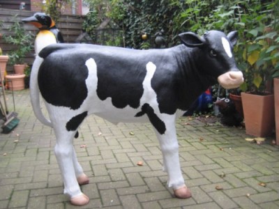 lebensgrosses Kalb Glasfaser